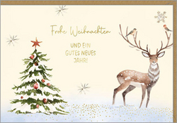 Traditionelle Weihnachtskarte Für Enkelin & Partner – 22,9 X 15,2 Cm, Mit Umschlag, Regal Publishing