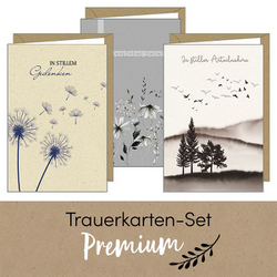 Beutel Mit 5 Trauer- Oder Kondolenzkarten – Kleines Format 8,5 X 13,5 Cm, Inkl. Umschläge, Hergestellt In Frankreich