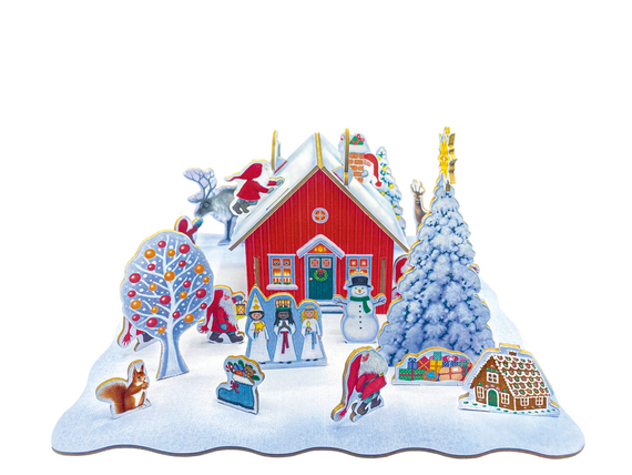 Cover zu Steck-Adventskalender &raquo;Tomtes H&uuml;tte&laquo;