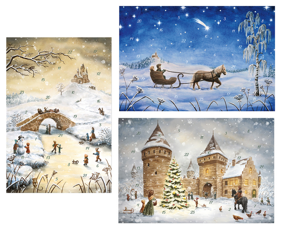 Cover zu Adventskarten-Sortiment "Weiße Weihnacht" (3 x 1 Karte)