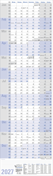 Cover zu Wandplaner hoch Recyclingpapier Edition Natur 2027