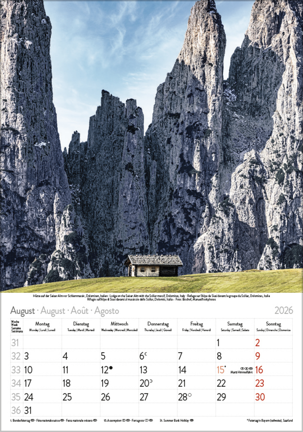 Die Alpen 2026 | Korsch Verlag