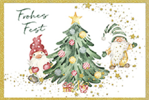 Weihnachtskarten- Sortiment, 10 Motive, Innenansicht #3