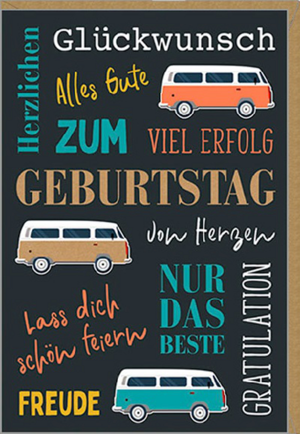 Geburtstagskarten Sortiment 10 Motive Sortiert Korsch Verlag
