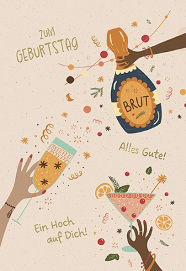 Geburtstagskarten- Sortiment, 10 Motive, Innenansicht #6