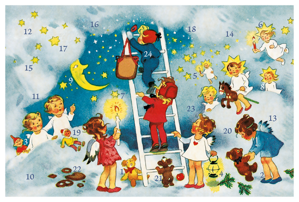 Adventskarten-Sortiment &raquo;Baumgartens Weihnachtswelt&laquo; (3 x 1 Karte), Innenansicht #1