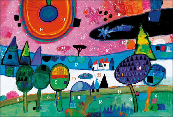 Adventskarten-Sortiment &raquo;Zauberserie&laquo; (3 x 1 Karte), Innenansicht #1