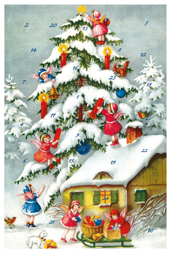 Adventskarten-Sortiment &raquo;Nostalgische Weihnacht&laquo; (3 x 1 Karte), Innenansicht #3