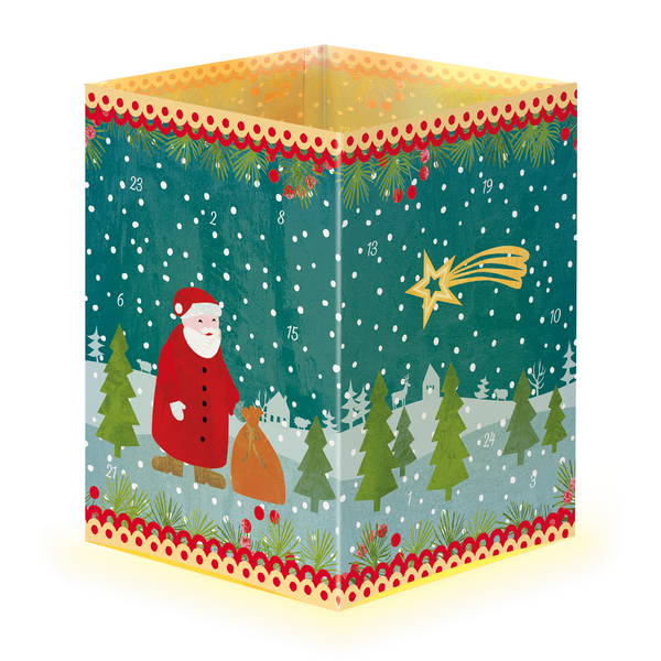 Teelicht-Adventskarten-Sortiment »Flockentanz und Lichterglanz« (3 x 1 Karte), Innenansicht #3