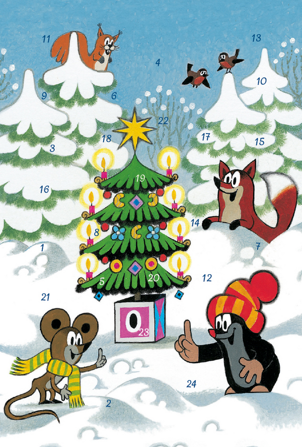 Adventskarten-Sortiment »Der kleine Maulwurf« (3 x 1 Karte), Innenansicht #3
