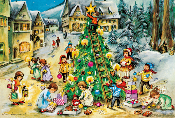 Adventskarten-Sortiment »Nostalgie« (3 x 1 Karte), Innenansicht #5
