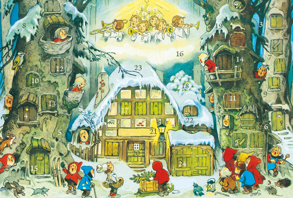 Adventskarten-Sortiment »Nostalgie« (3 x 1 Karte), Innenansicht #6