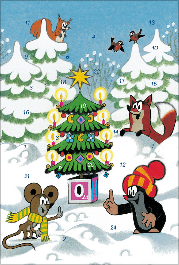 Adventskarten-Sortiment &raquo;Der kleine Maulwurf&laquo; (3 x 1 Karte), Innenansicht #2