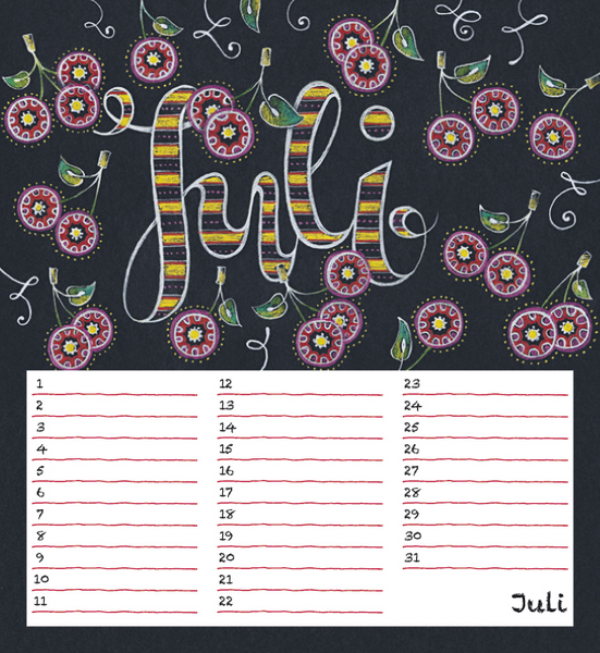 Geburtstagskalender Chalk Love, Innenansicht #7