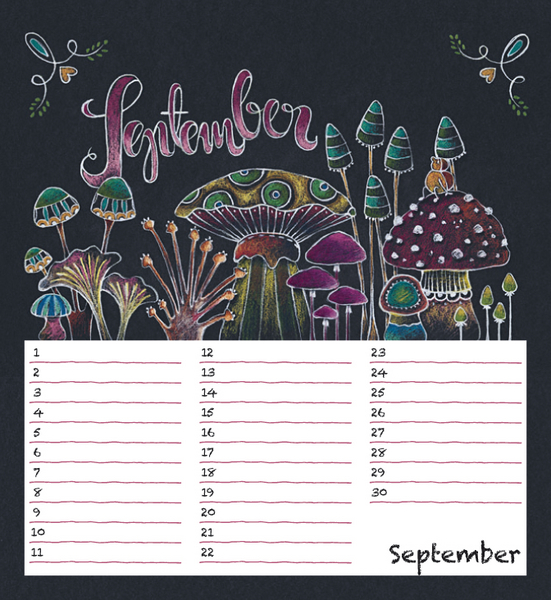 Geburtstagskalender Chalk Love, Innenansicht #9