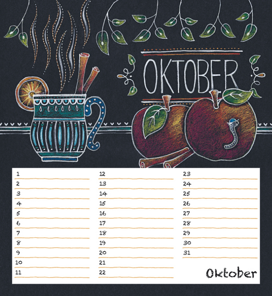 Geburtstagskalender Chalk Love, Innenansicht #10