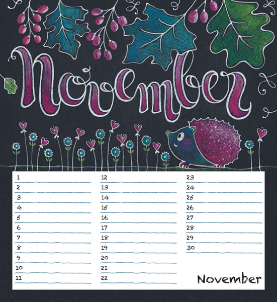 Geburtstagskalender Chalk Love, Innenansicht #11