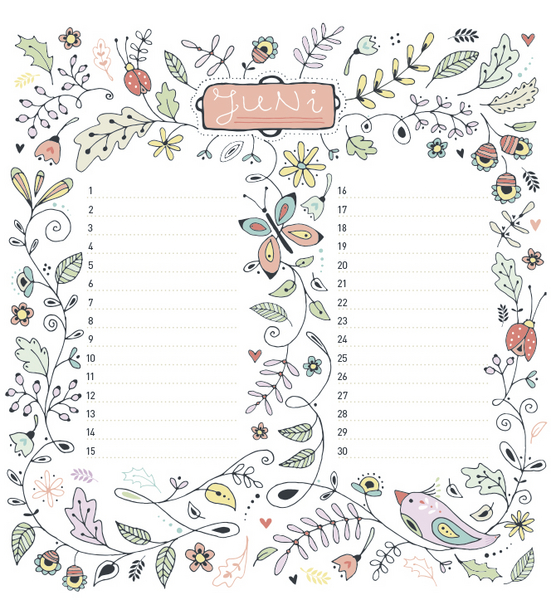 Geburtstagskalender Happy Birthday, Innenansicht #6