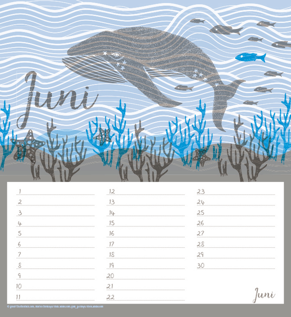 Geburtstagskalender Vitamin Sea, Innenansicht #6