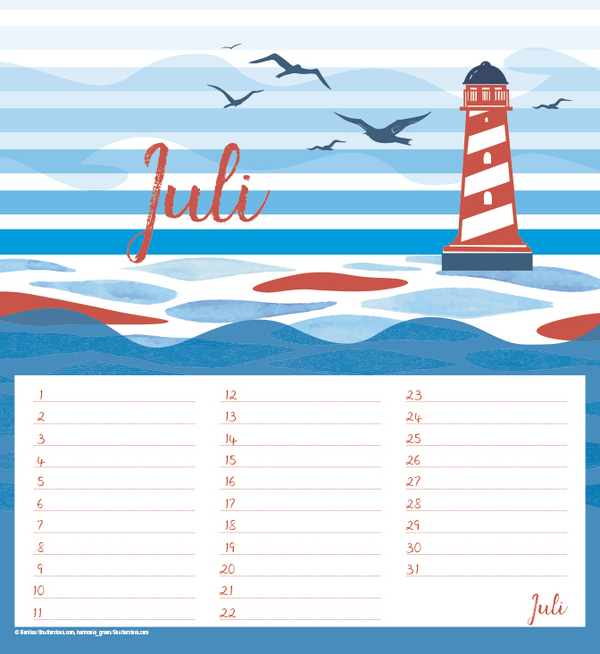 Geburtstagskalender Vitamin Sea, Innenansicht #7