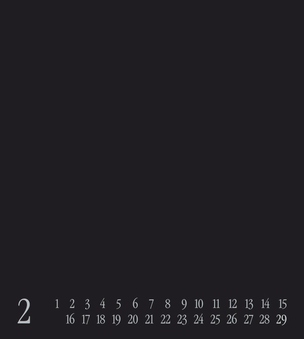 Foto-Malen-Basteln Bastelkalender schwarz immerwährend, Innenansicht #2