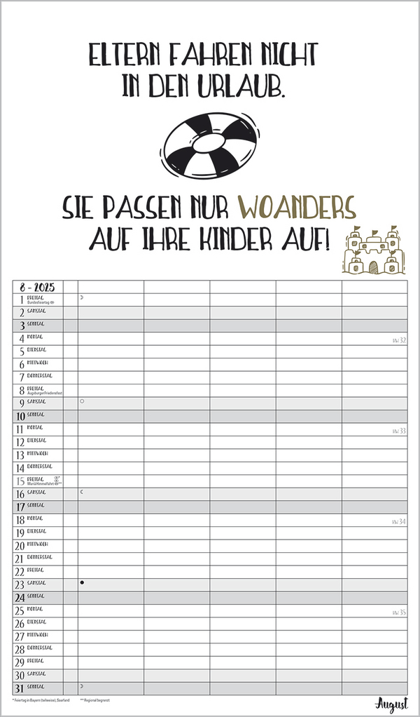 Visual Words Familienplaner 2025 | Korsch Verlag