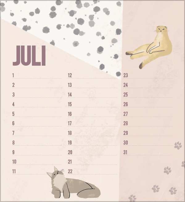 Geburtstagskalender Cats, Innenansicht #7