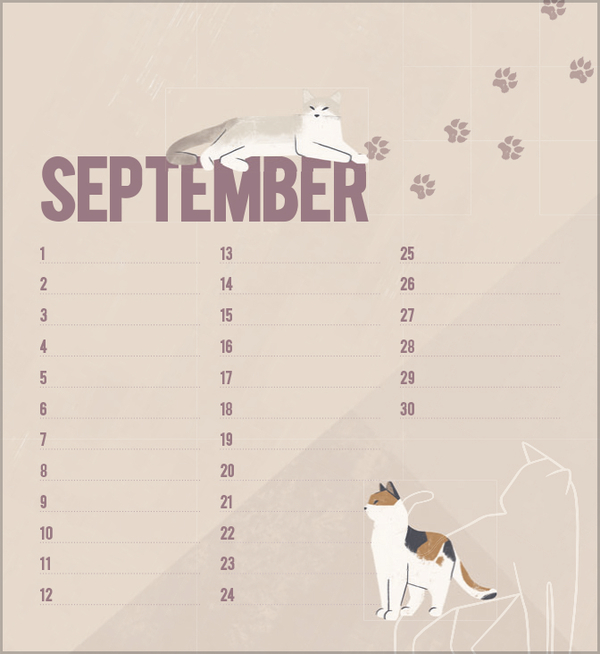 Geburtstagskalender Cats, Innenansicht #9