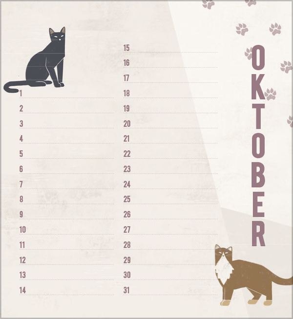 Geburtstagskalender Cats, Innenansicht #10