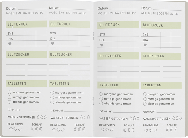 Gesundheits-Checkliste, Innenansicht #1