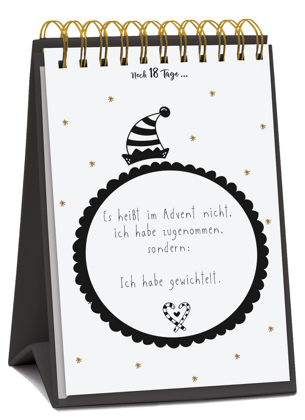 Tisch-Adventskalender »Visual Words«, Innenansicht #1