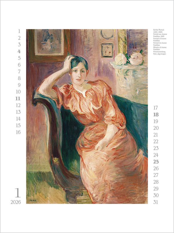 Wunderwelt großer Malerinnen 2026: Großer Kunstkalender., Innenansicht #1