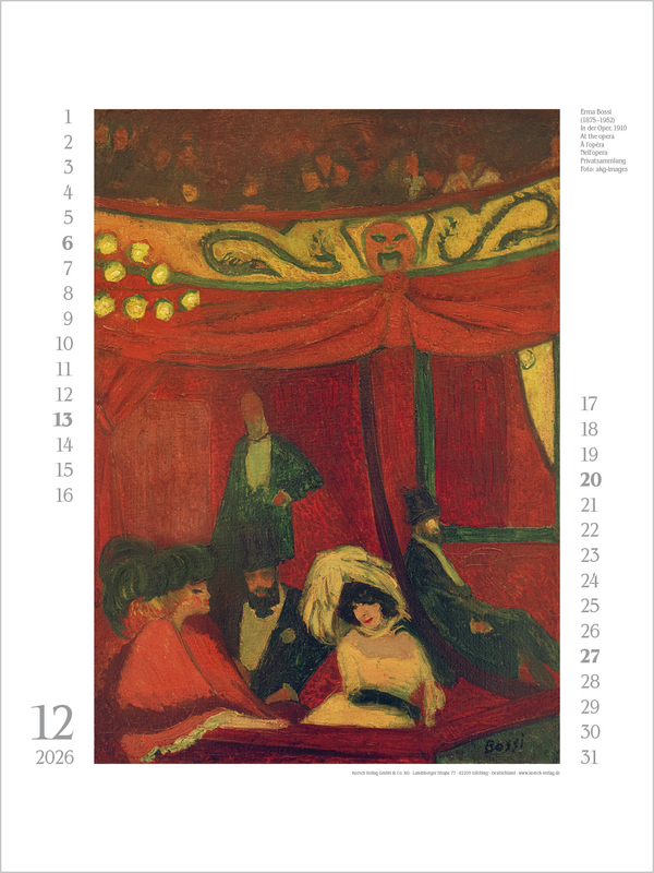 Wunderwelt großer Malerinnen 2026: Großer Kunstkalender., Innenansicht #12