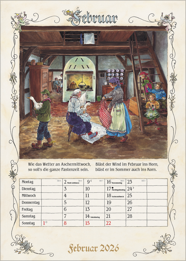 Bauernkalender 2026, Innenansicht #2