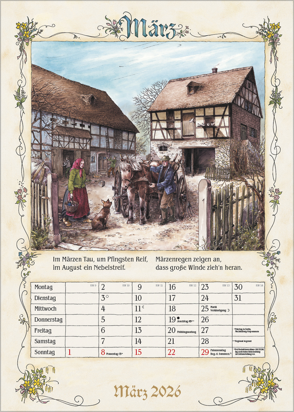 Bauernkalender 2026, Innenansicht #3