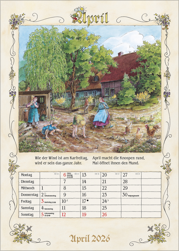 Bauernkalender 2026, Innenansicht #4
