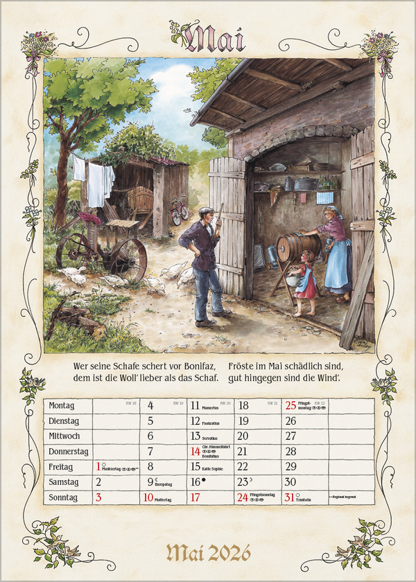 Bauernkalender 2026, Innenansicht #5