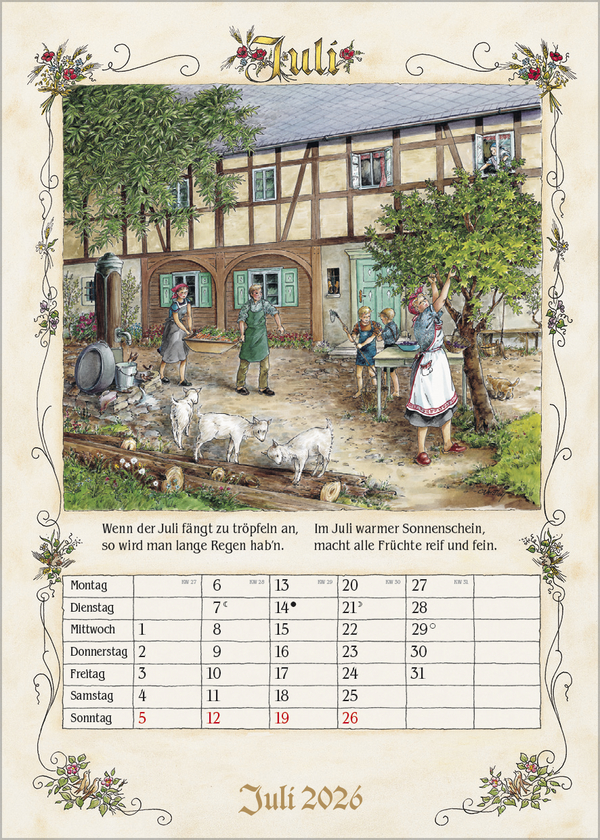 Bauernkalender 2026, Innenansicht #7