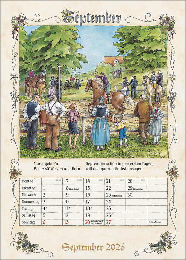 Bauernkalender 2026, Innenansicht #9