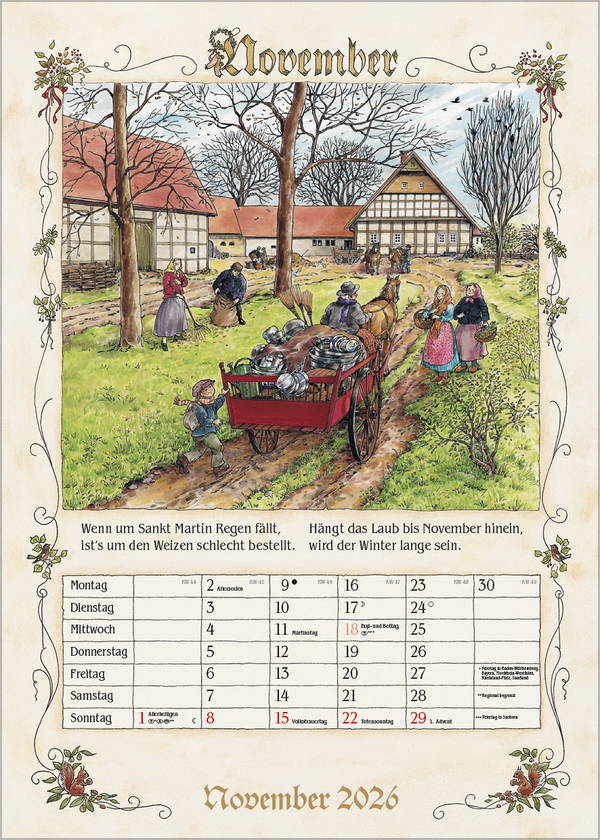 Bauernkalender 2026, Innenansicht #11