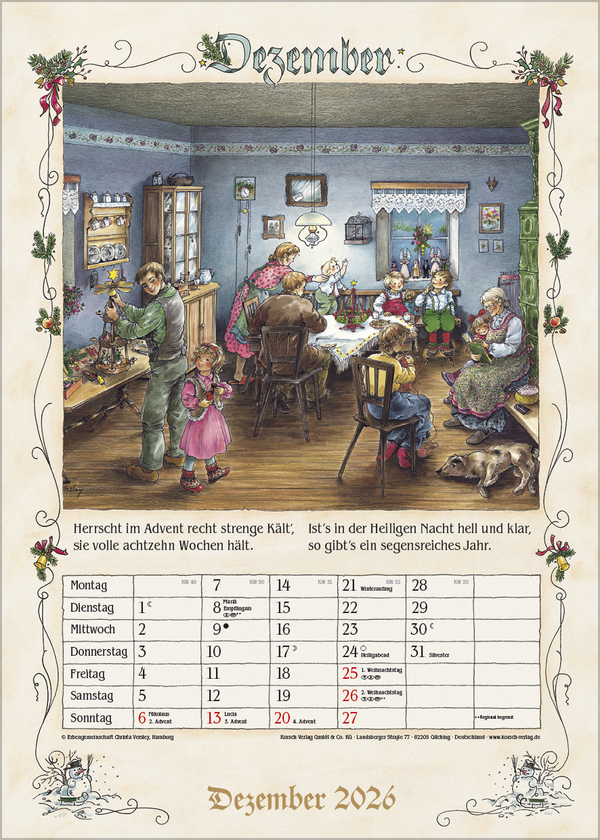 Bauernkalender 2026, Innenansicht #12