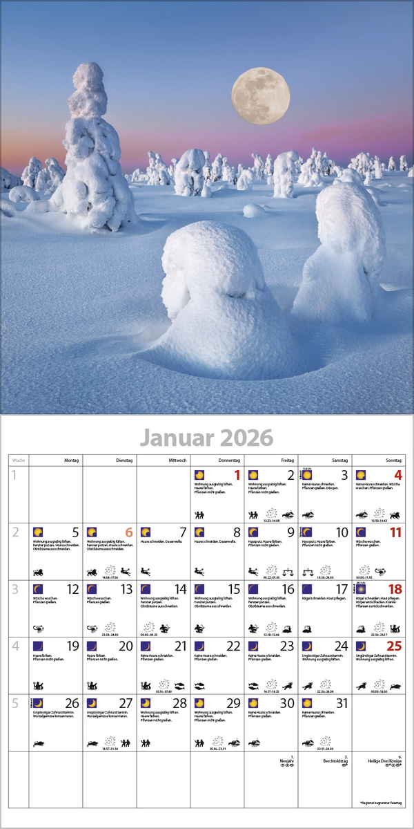 Der gro&szlig;e Mondplaner 2026, Innenansicht #1