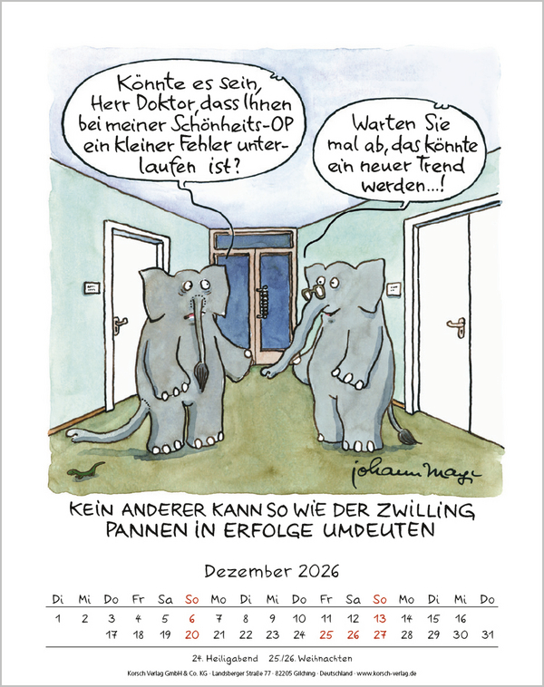 Zwillinge 2026, Innenansicht #12