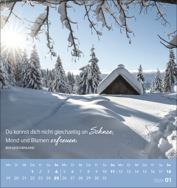 Genieße jeden Augenblick 2026, Innenansicht #1