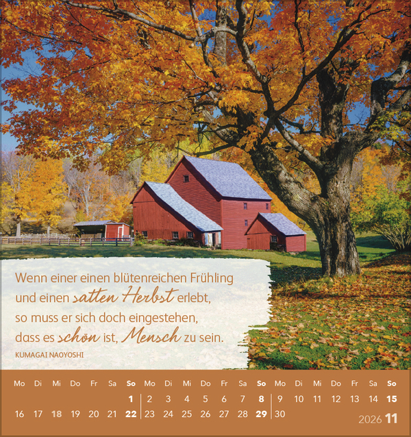 Genieße jeden Augenblick 2026, Innenansicht #11