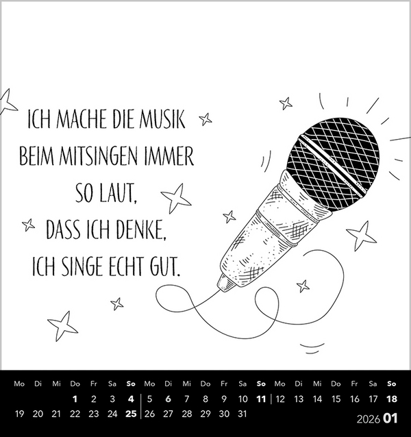 Visual Words Black 2026, Innenansicht #1