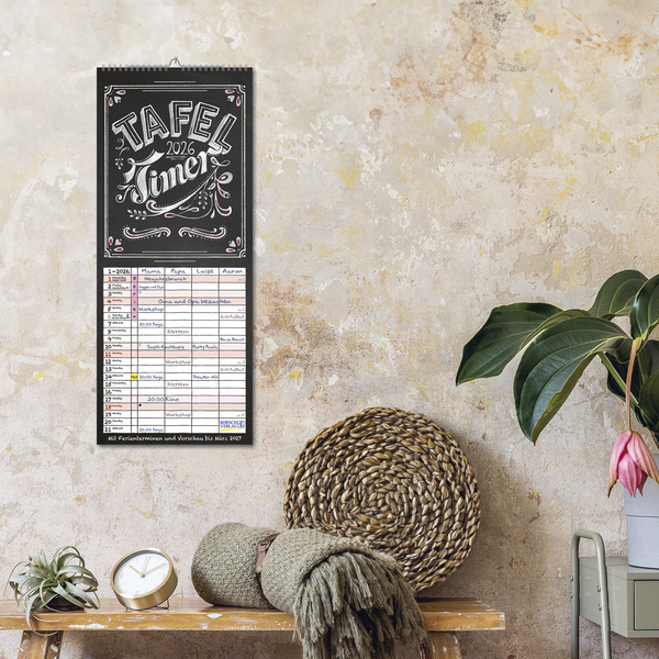 Tafel Timer 2026, Innenansicht #16