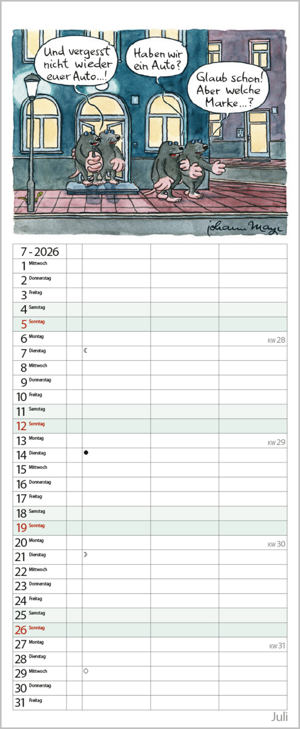 Planer für den (Un-)Ruhestand 2026, Innenansicht #7