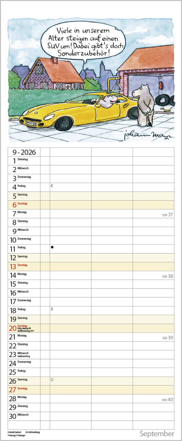 Planer für den (Un-)Ruhestand 2026, Innenansicht #9