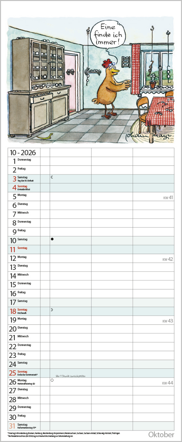 Planer für den (Un-)Ruhestand 2026, Innenansicht #10